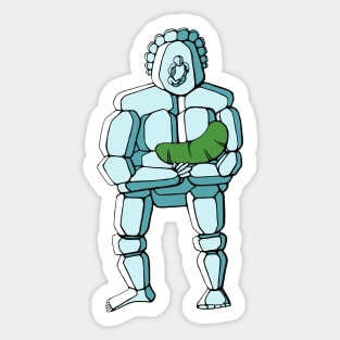 Ice Sasquatch and Pickle Baby Sticker